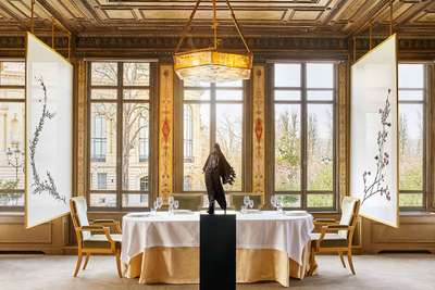 Meisterhafte Avantgarde-Küche im denkmalgeschützten Rahmen: das »Alléno Paris« im ersten Stock des Pavillon Ledoyen.