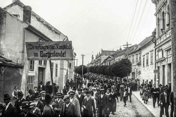 Nach der Zerschlagung des Habsburgerreichs im Ersten Weltkrieg verlangten die Bürger des Burgenlandes eine eigene Hauptstadt.