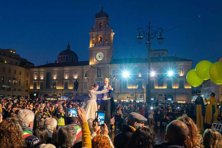 Die Auftaktfeier zum Jahr der Kulturhauptstadt Parma im Jänner (vor Corona!)
