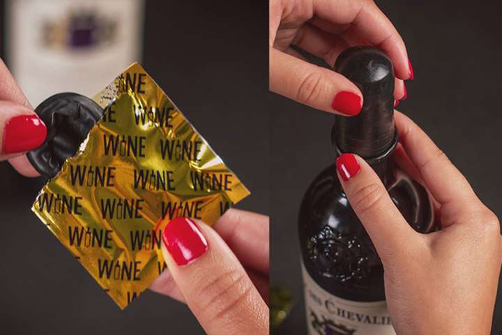Die »Wine Condoms» sind leicht zu transportieren, aus Kautschuk hergestellt und sollen 100 Prozent dicht sein.