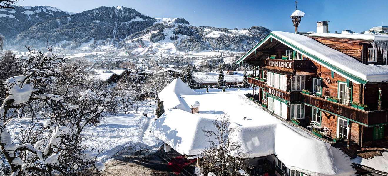 5-Sterne Spa-Hotel mit Blick auf die umliegende Bergwelt: Der »Tennerhof« in Kitzbühel.