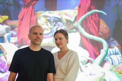Die schwedischen Künster Nathalie Djurberg und Hans Berg
