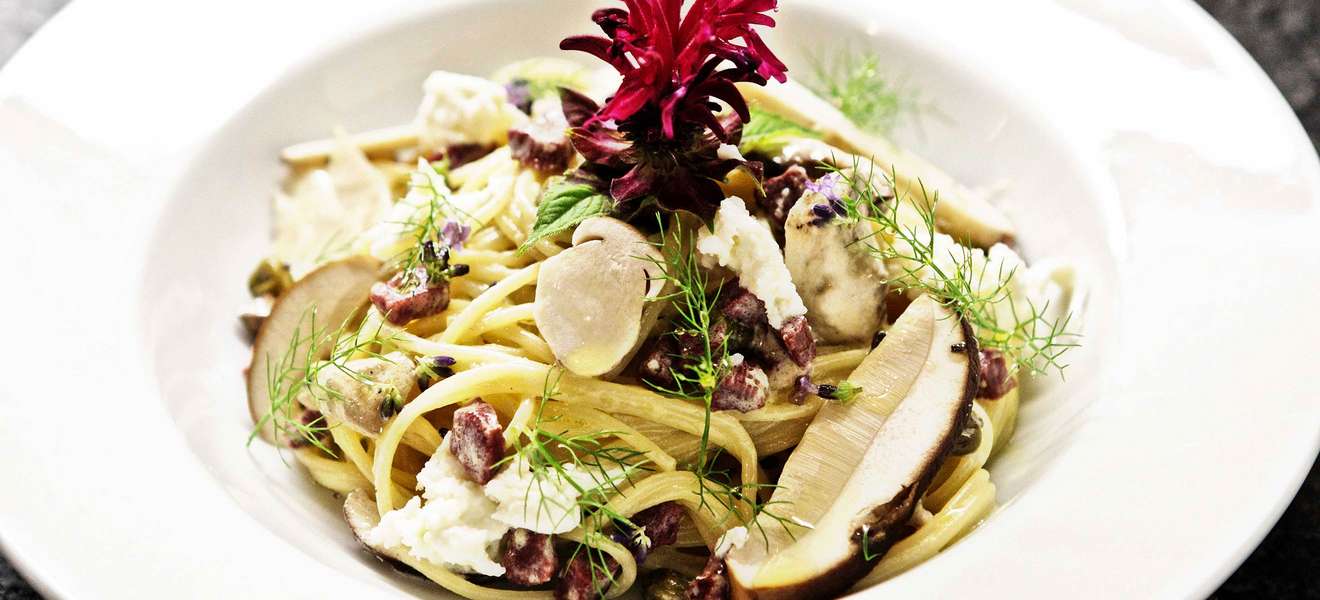 »Pasta e Funghi« sind während der Pilzssaison fast ein kulinarisches Muss.