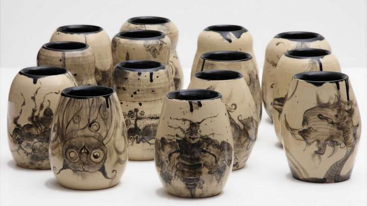 Die 14 Keramik-Weinkühler von Gert und Uwe Tobias gelten als Sammlerstücke und sind ab 28. Juli in München zu ersteigern.