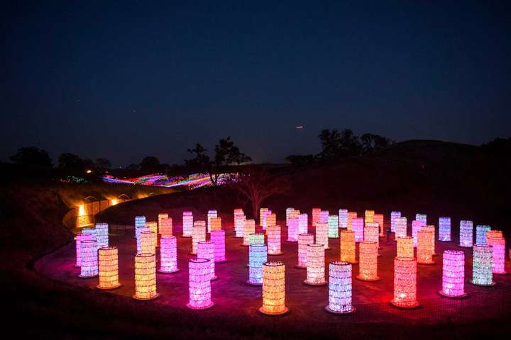 Bruce Munro, Paso Robles, Kalifornien, Field of Light, Towers of Light