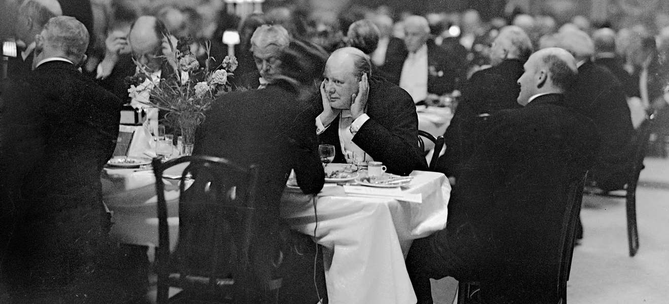 Churchill war bei Tisch ganz Ohr und stets in diplomatischer Mission.