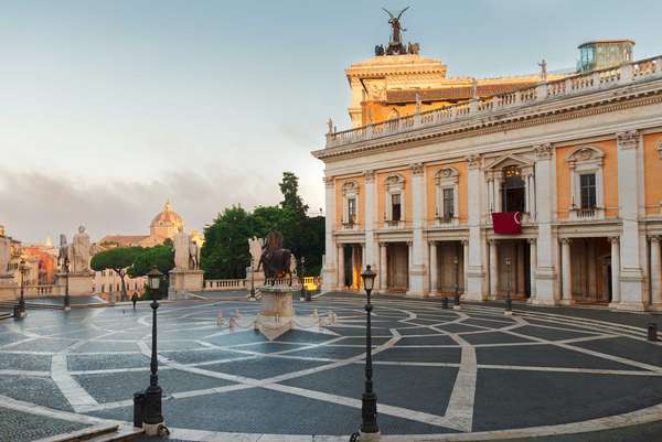 Michelangelos kongenialer Platz verbindet die Kapitolinischen Museen zum Gesamtkunstwerk.