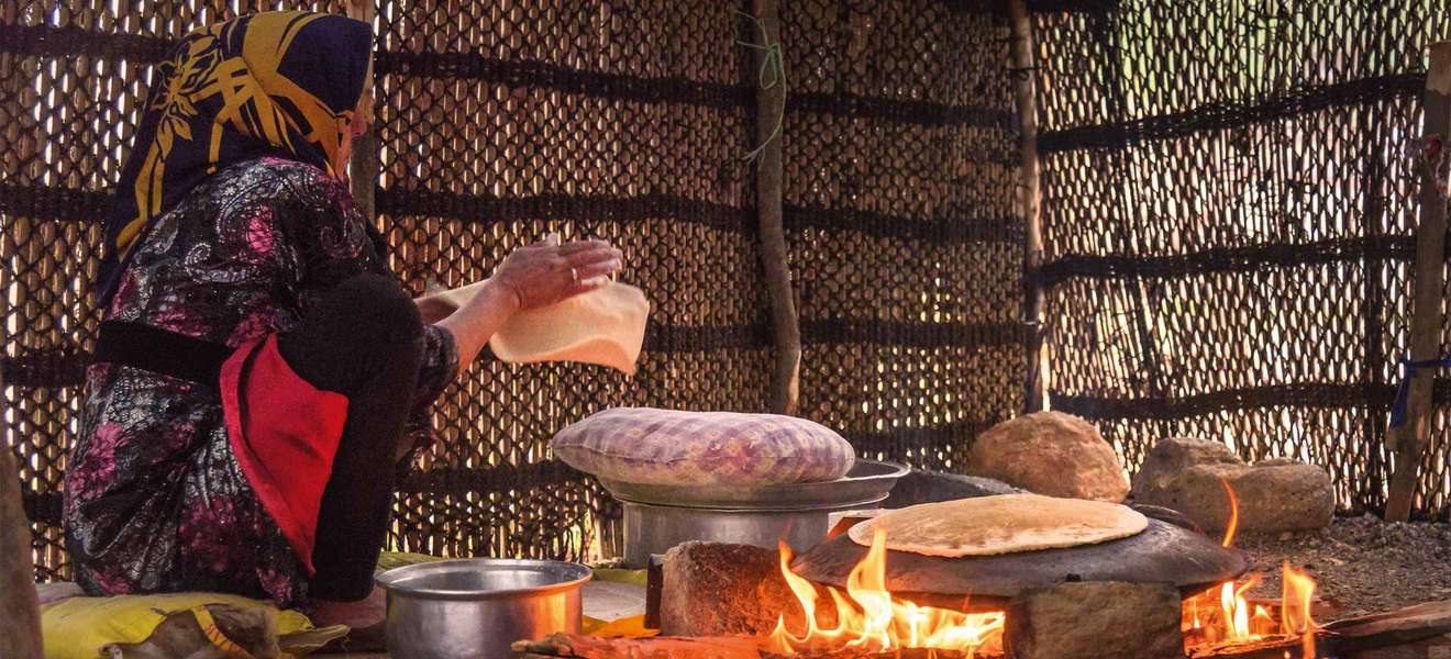 Das persische Brot Lavash