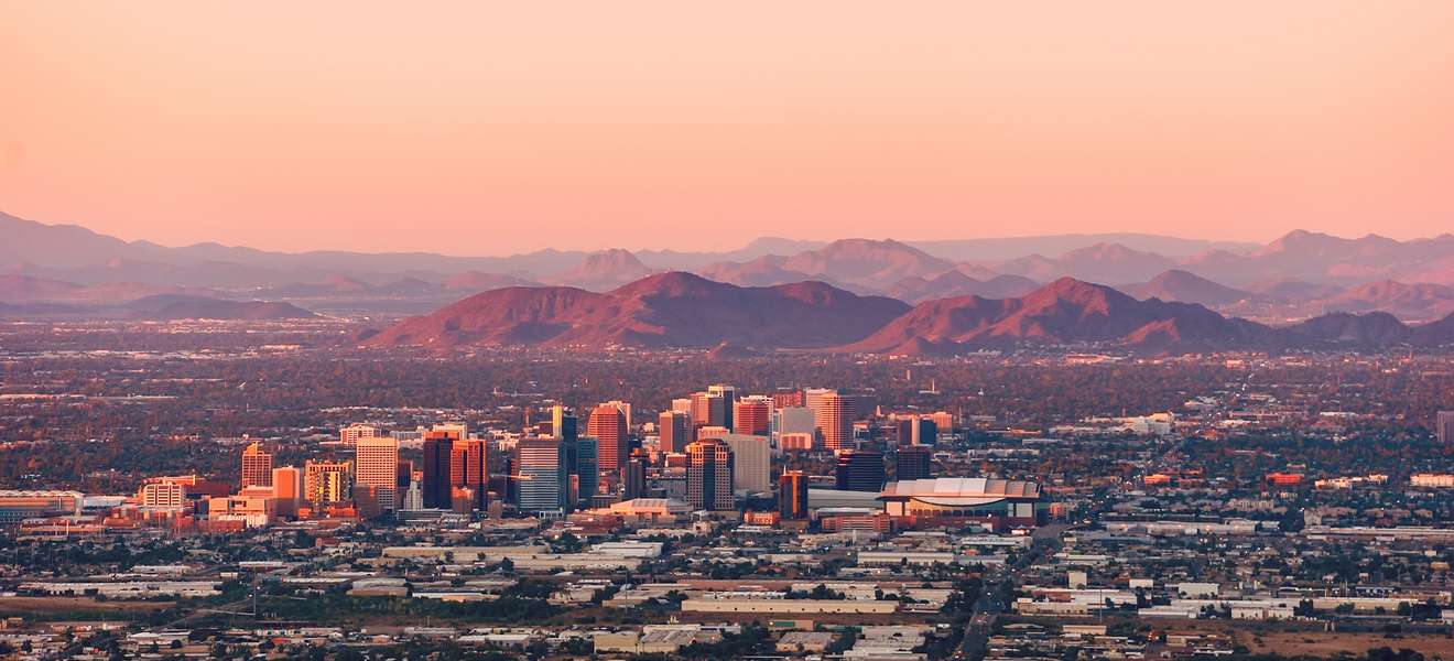 Blick auf Phoenix, die Hauptstadt von Arizona.