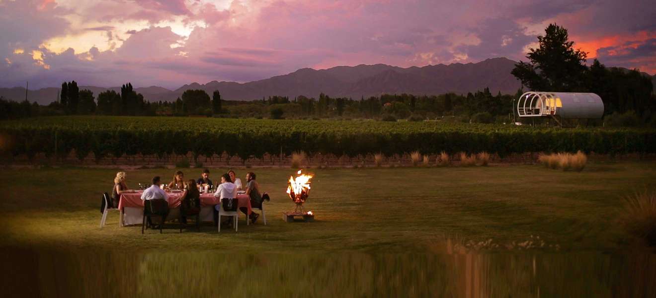 Dinner neben Weinreben: das »Entre Cielos« in der Nähe von Mendoza.