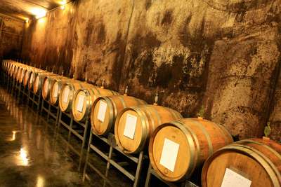 Das Weingut Huber nützt  Barriques zum Ausbau  und zur Vergärung  des Chardonnay.