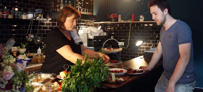 Bei  Nóra Horváth gibt es eine weltoffene Küche in Bio-Qualität. 