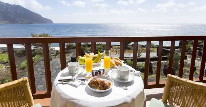 Kanarische Inseln Frühstück Blick auf das Meer