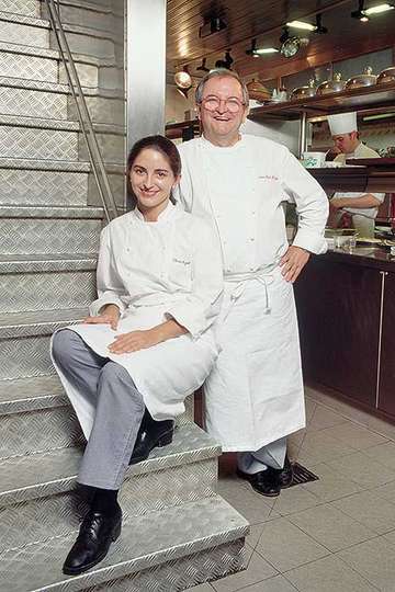 Juan Mari Arzak mit seiner Tochter Elena, die dem Herrn Papa in der Kochkunst um nichts nachsteht. / Foto: beigestellt