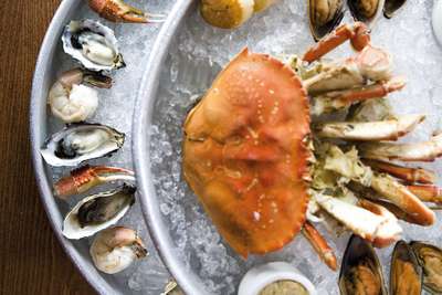 Seafood vom Feinsten in »Elliott's Oyster House«.