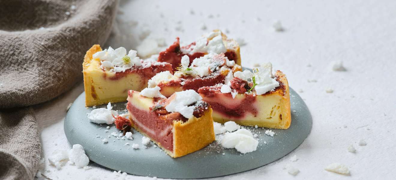 Kirschblüten-Cheesecake