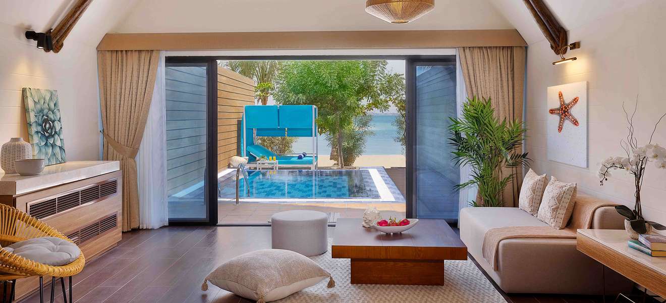 Villa im neuen Anantara-Resort auf der Insel vor Dubai.