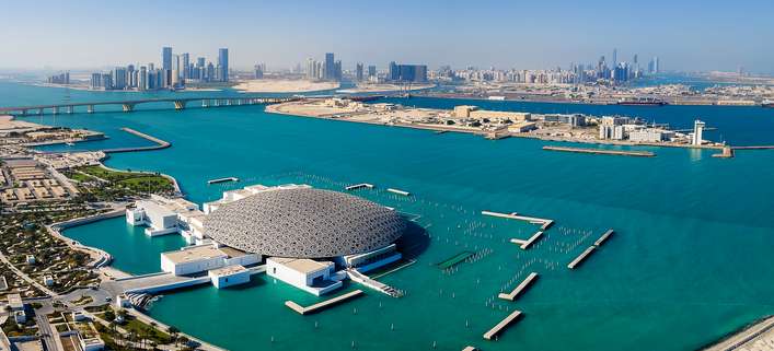 Blick auf Abu Dhabi.